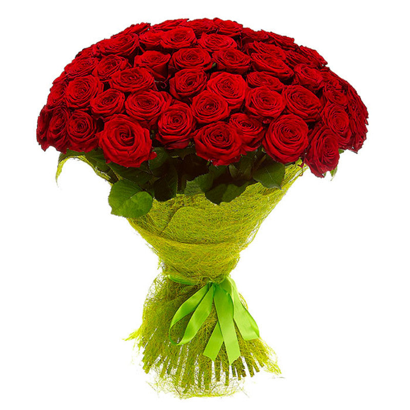 57 Langstielige Rote Rosen - Floramor