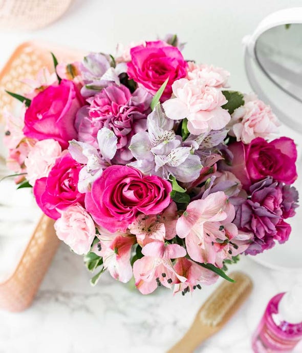 Pink Champagne Bouquet (6830898118852)
