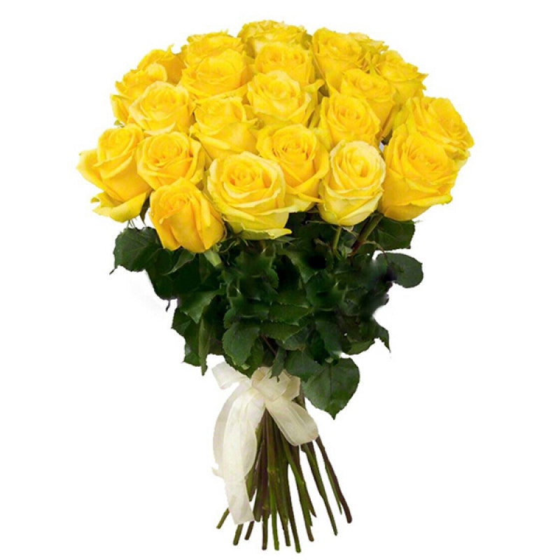 Long Stem Yellow Roses Bouquet