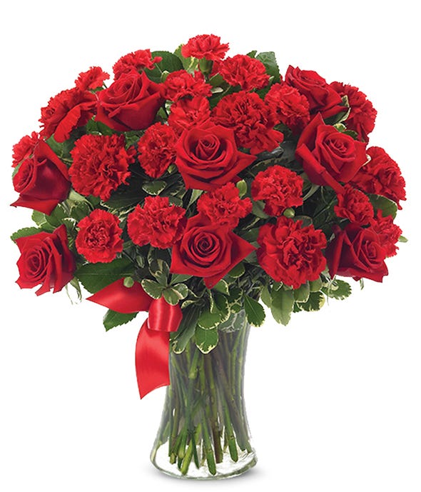 57 Langstielige Rote Rosen