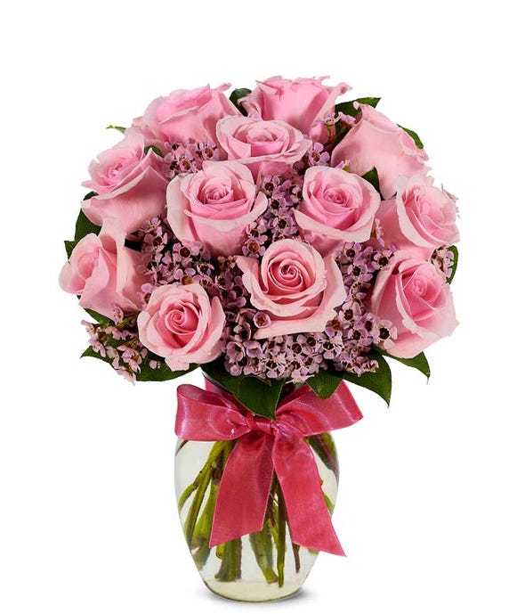 Pink Rose Bouquet (6830803026116)