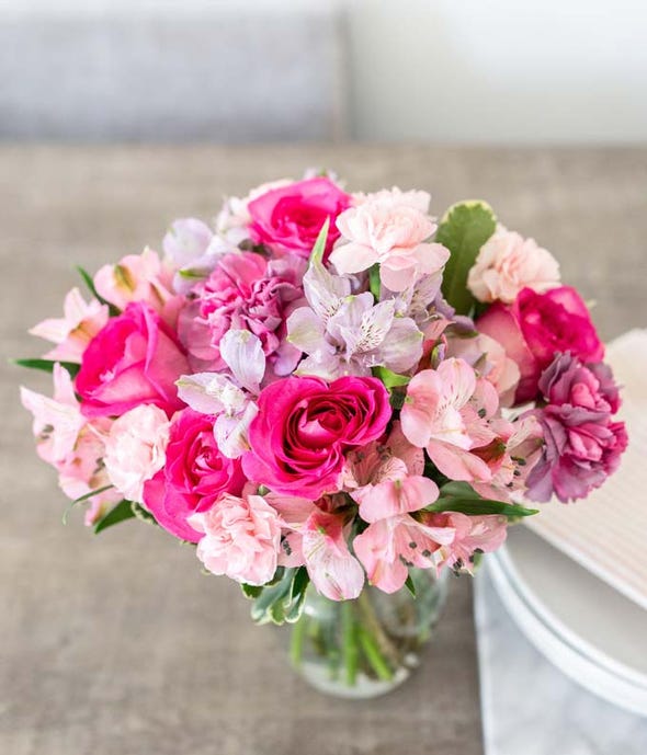 Pink champagne bouquet